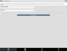 Tablet Screenshot of pastorappreciationgifts.com